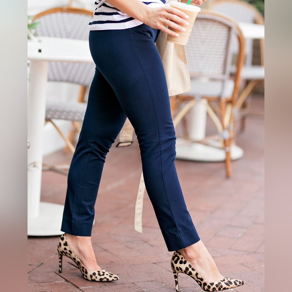 Banana Republic Blue Sloan petite pants size 2P